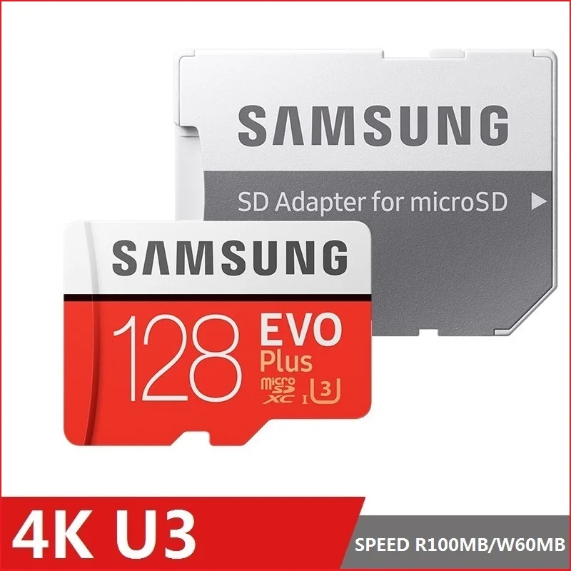 Карта памяти MicroSD SAMSUNG EVO Plus карты 32 Гб/SDHC 64 Гб/128 ГБ/256 ГБ/512 ГБ SDXC Micro SD/TF флеш UHS 1 для