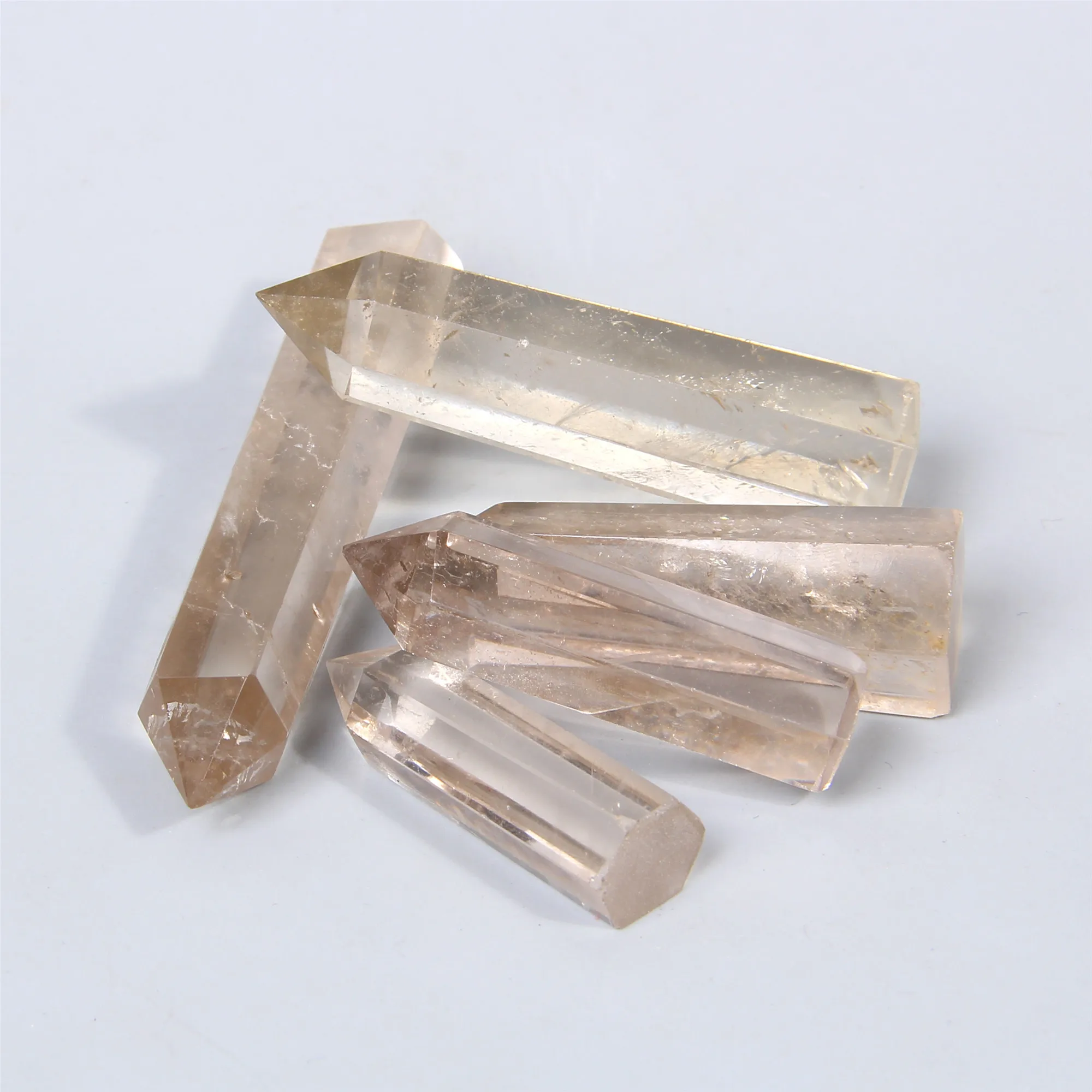 

Single Natural Quartz Stone Hexagonal Column Crystal Point Mineral Amethysts Healing Ornament Decoration wicca Rock DIY Craft