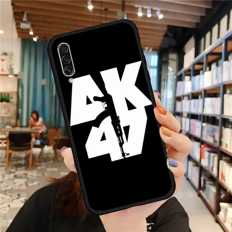 

AK-47 gun Phone Case For Samsung galaxy S 21 20 10 8 A 50 21s 51 71 70 40 20 20e note 10 plus Ultra 5g fe
