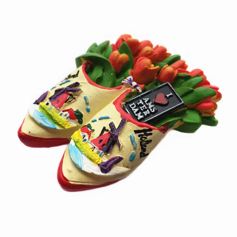 Нидерланды Амстердам туристический сувенир магнитная наклейка на холодильник