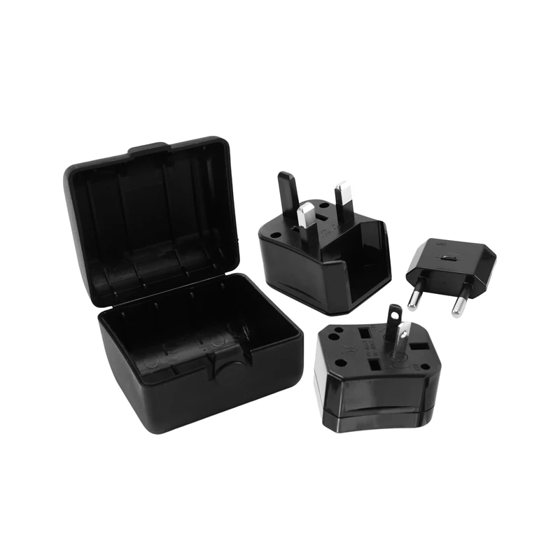 

3 шт. адаптер, многофункциональный переходник для путешествий, подходит для многих стран, вилка стандарта США/Австралии/ЕС/Великобритании, Ч...