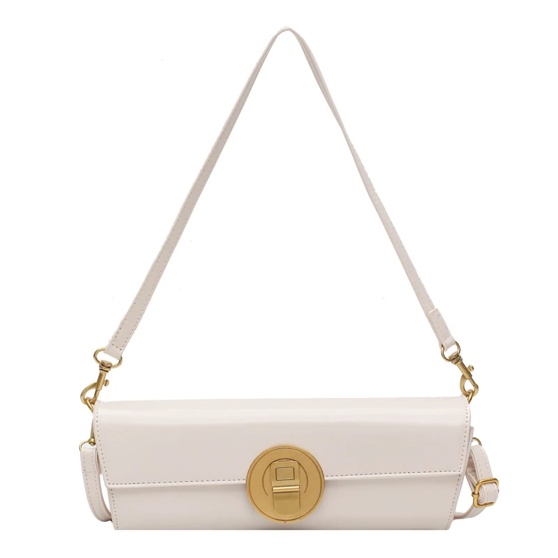 

Small PU Leather Crossbody Bags for Women 2020 Fashion Branded Shoulder Handbags Female Travel Lock Design Underarm Bag