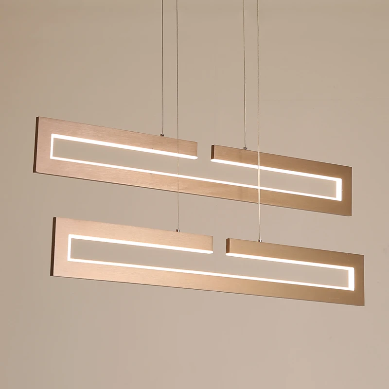 современый Люстра в кабинете барной стойки линейная люстра на стойке