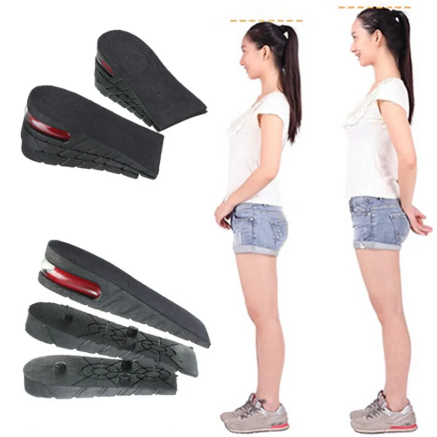 3-9cm Height Increase Insole Cushion Height Lift Adjustable Cut Shoe Heel Insert Taller Women Men Unisex Quality Foot Pads