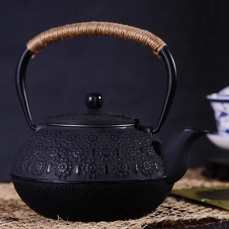 Japanese Cast Iron Teapot Kettle with Infuser / Strainer Cherry Blossoms 30 Ounce ( 900 ml ) | Дом и сад