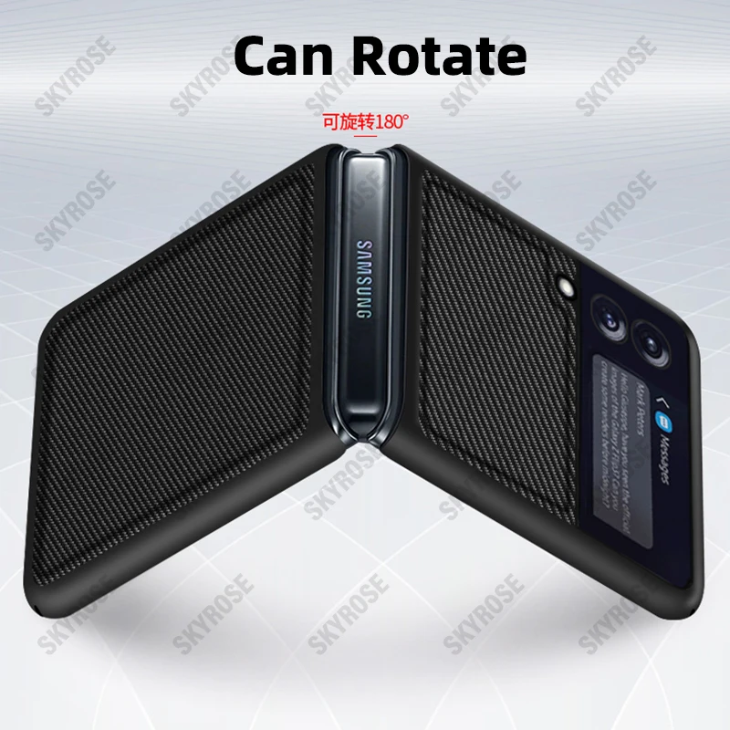flip 3 shockproof capa for samsung galaxy z flip 3 case carbon fiber leather protective cover for samsung z flip 3 5g phone case free global shipping