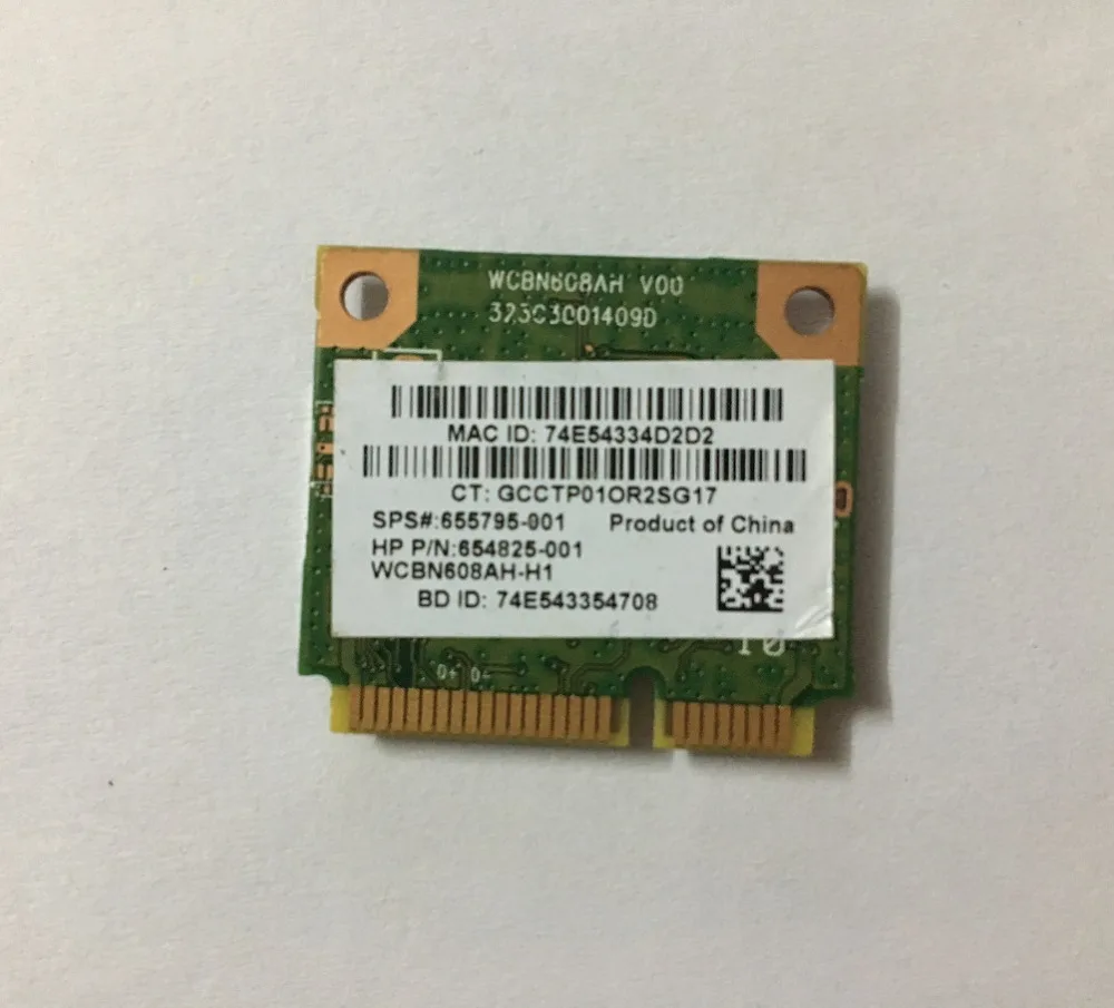 Новая карта для Atheros AR5B225 half MINI PCI-E WIFI Беспроводная Bluetooth4.0 HP DV6Z G6 G7 DM1 DM4 DV7 655795-001