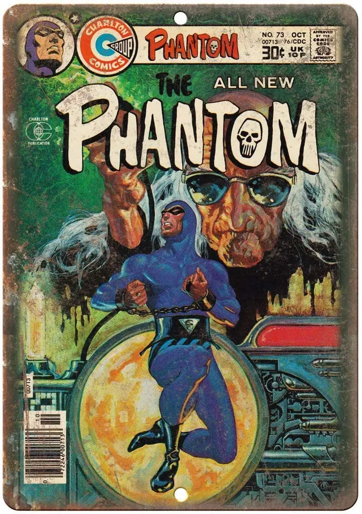 

Metal Wall Sign Tin Sign Phantom The All New Movie Poster Home Cinema Corridor Wall Decoration Retro Metal Plate 12*8 Inch