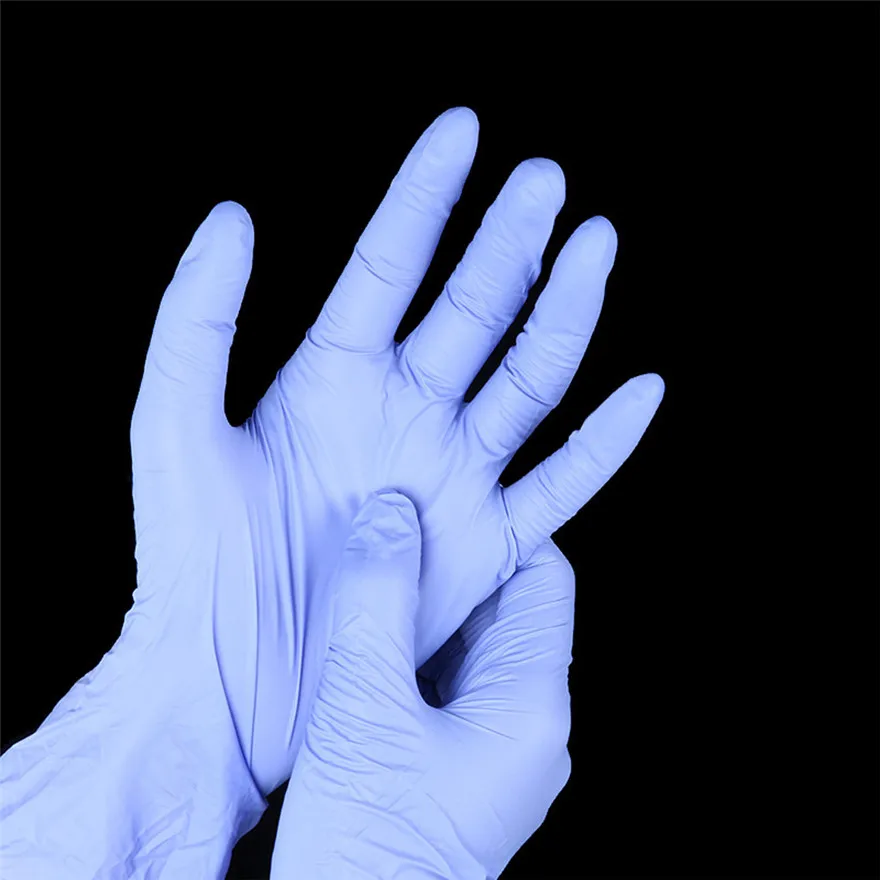 100 шт одноразовые латексные перчатки водонепроницаемые без масла и не вредят