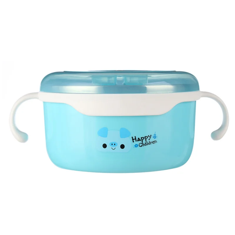 Распродажа мультяшная миска для лапши с крышкой ручкой 620 мл конфетный цвет