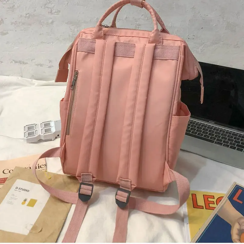 Школьный портфель для подростков рюкзаки девочек женские нейлоновые розовые