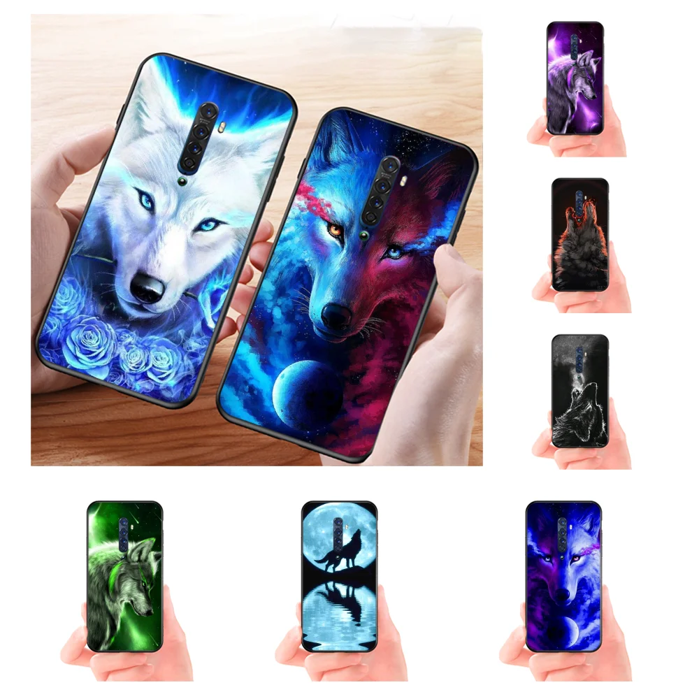 

NBDRUICAI Colorful wolf art Hot TPU Soft Silicone Phone Case Cover for OPPO Reno2 Z R15 pro R17 R11 R15 R9S Plus R9