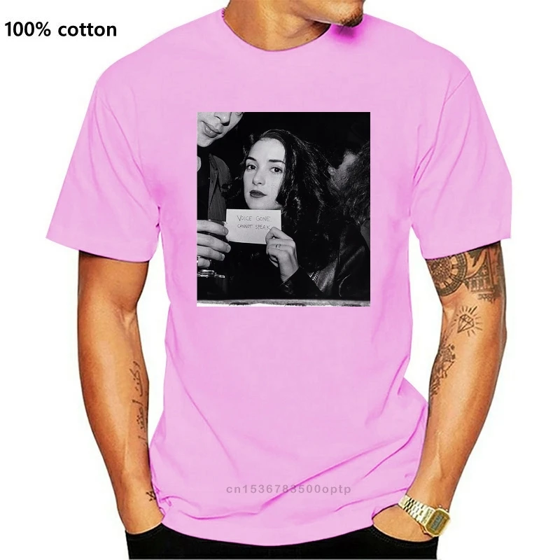 

Новая Винтажная Футболка Winona Ryder с надписью «не могу говорить»