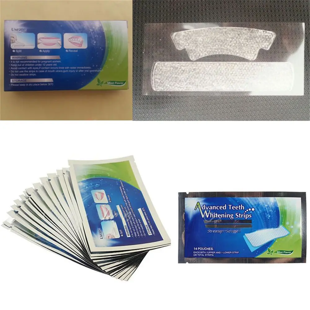 28 полосок для отбеливания зубов профессиональный домашний отбеливатель |