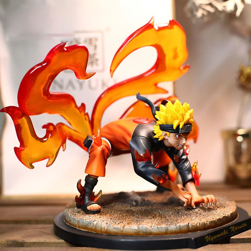 ПВХ экшн фигурка Наруто Kyuubi статуэтка аниме Ураганные Хроники Узумаки Kurama