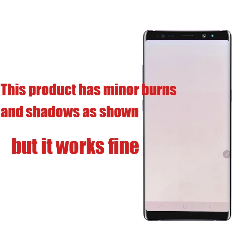 Super AMOLED 6 3 ''дисплей с жидкокристаллическим дисплеем Burn Shadow для SAMSUNG Galaxy Note8 N9500