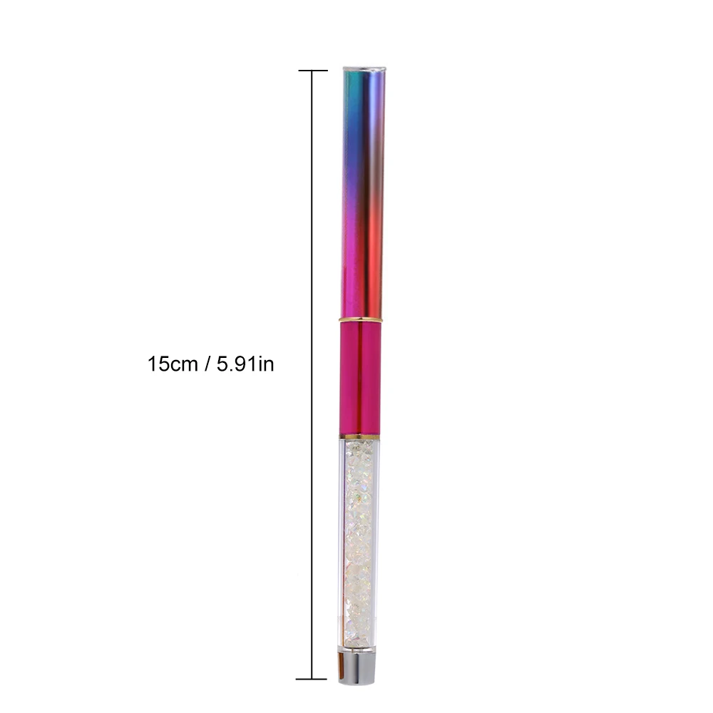 1 шт. кисть для ногтей гелевый рисунок акриловая дизайна ручка металл акриловый