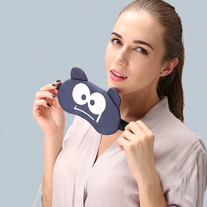 Хлопковая мультяшная маска для лица с выражением сна Милый Забавный милый чехол