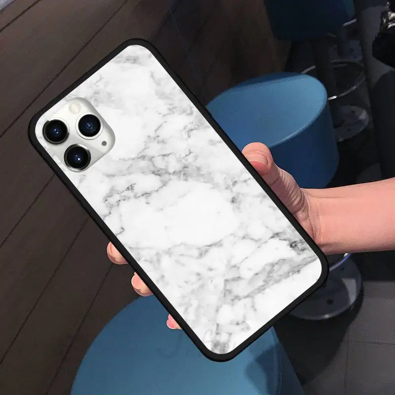 

Luxury fashion white Matte Marble Phone Case for iPhone 11 12 pro XS MAX 8 7 6 6S Plus X 5S SE 2020 XR shell cover funda