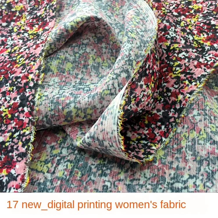 

145cm Width Printed 100% Polyester Flower Fashion Shirt Handmade Clothing Shirt Brand Fabric Cloth for Dress Fabrics Per Meter
