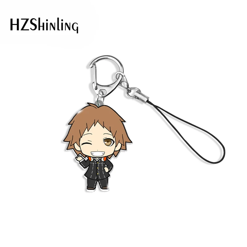 2021 New Arrival Picktam Persona 4 The Golden Boys Cartoon Acrylic Resin Epoxy Keychain Mobile Phone Keys Accessories