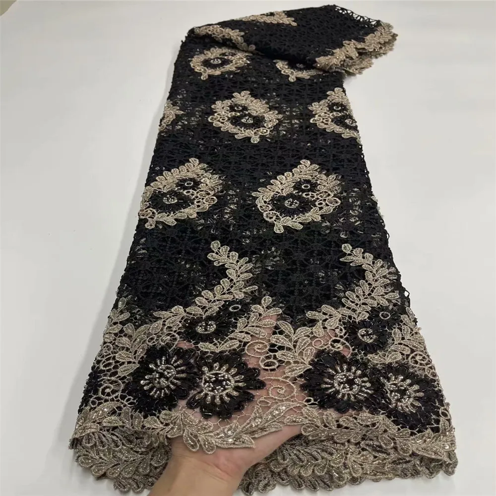 

Африканская сетчатая кружевная ткань 2021 высокое качество кружева ручной работы в нигерийском стиле пошив кружевных тканей французский гип...