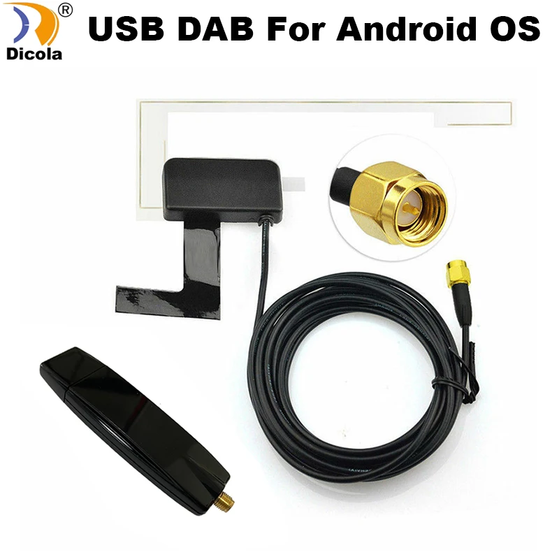 USB 2 0 цифровой DAB + радио тюнер приемник палка для Автомобильный dvd плеер на основе