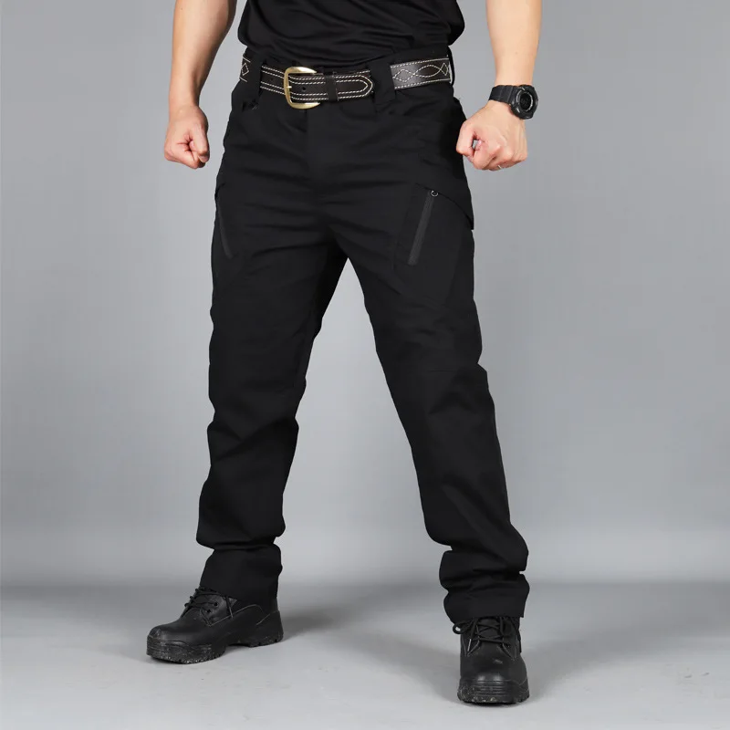 

Men's Multiple Pocket Tactical Pants New Elasticity Military Commuter Tacitcal Trousers Male Outdoor Wear Casual Cargo Pant 5XL