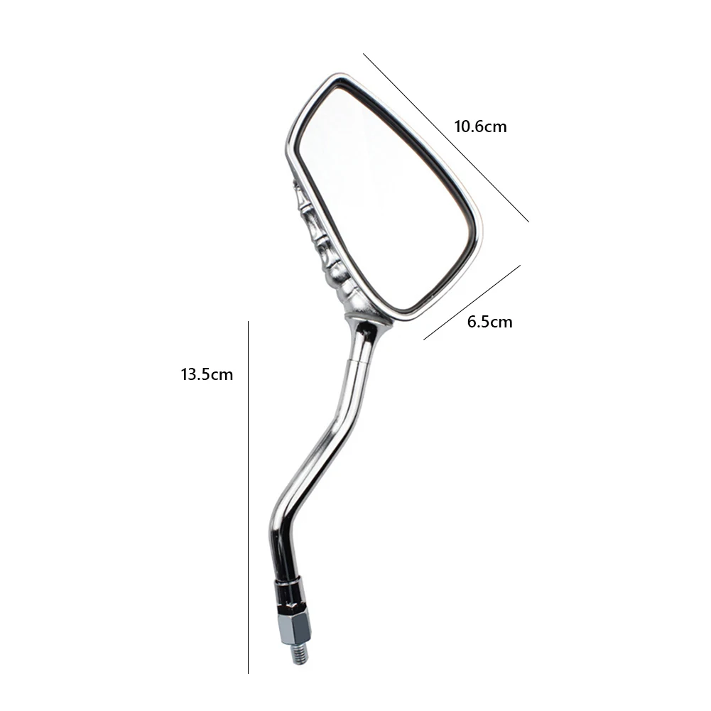 

1 Pair Universal Halloween Motorcycle Mirrors Skull Skeleton Hand 10mm 8mm Thread Motorcycle Scooter Rear View Mirrors Styling