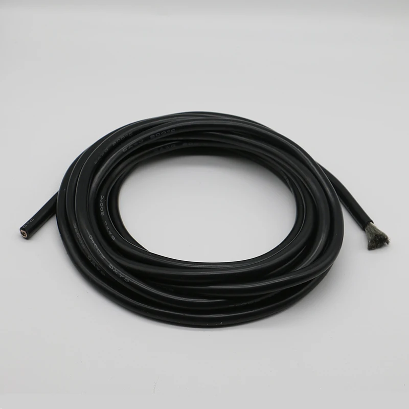 Сверхмягкий силиконовый кабель COMPSON 1 м или 5 красный черный 6AWG термостойкий