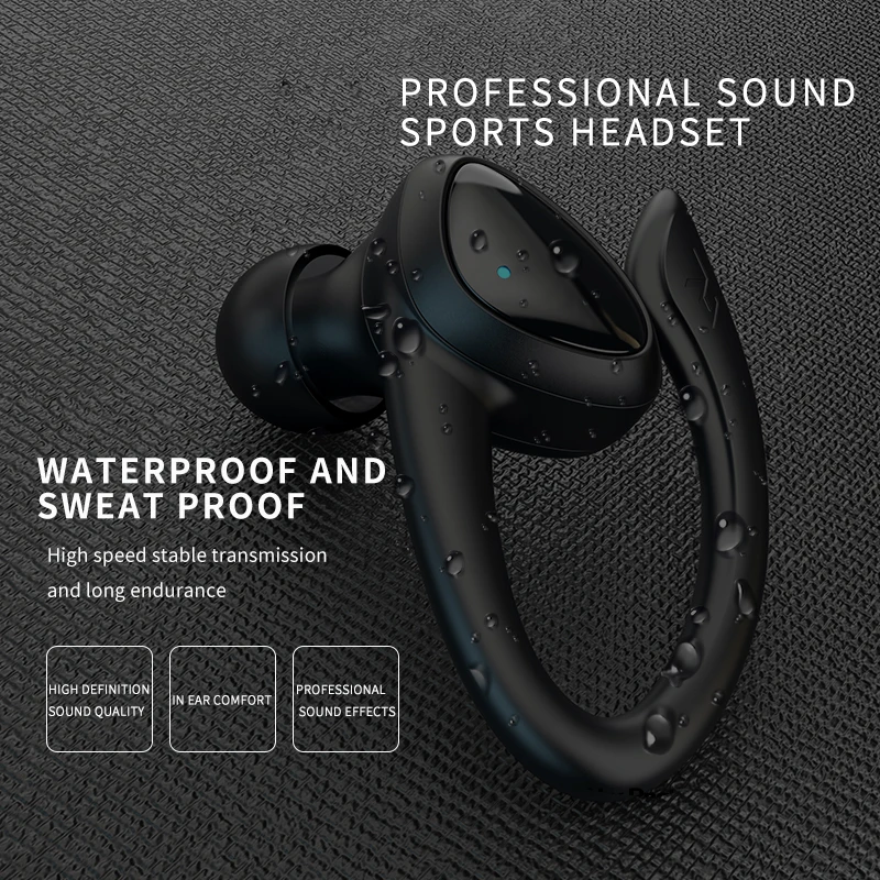 

TWS Wireless Earphones Bluetooth Earphone 5.0 9D Bass Stereo Sports Earbuds Handsfree Headset With Microphone Charging Case
