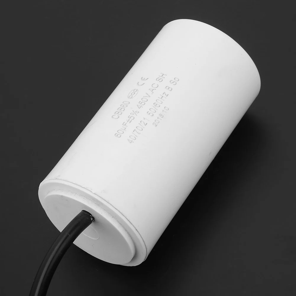 

450V 60uf ESR 0.2 Capacitor Eco-Friendly Motor Running Capacitor for Household Electric Appliance