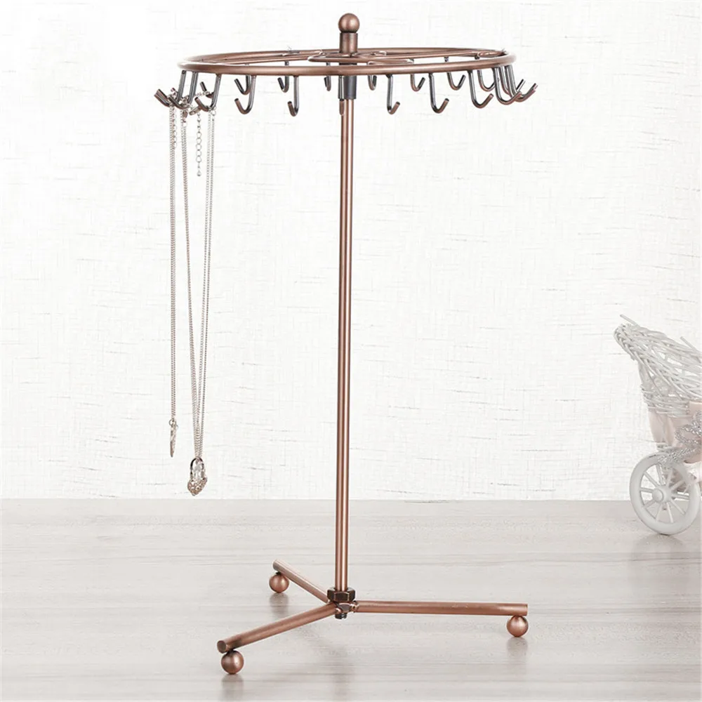 Винтажная витрина для ювелирных изделий вращающийся держатель ожерелья повязки