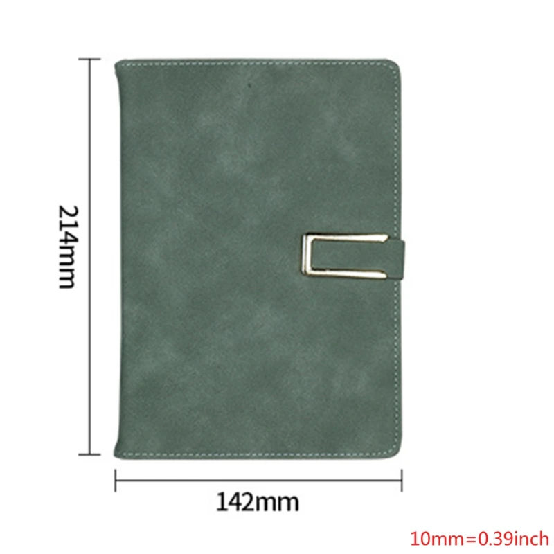 

A5 Buckle Notebook Business Suede Faux Leather Notepad Office Leather