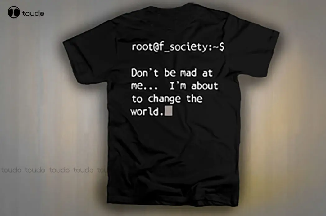 Футболка мужская с круглым вырезом 2-сторонняя рубашка надписью Save The World