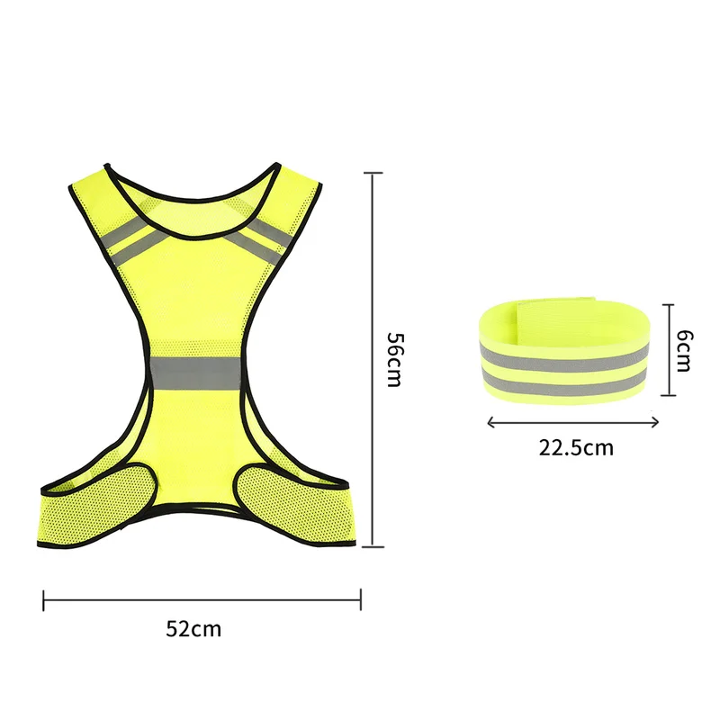 

Reflection vest cycling led running safety into the open air jogging visibility breathable riding track