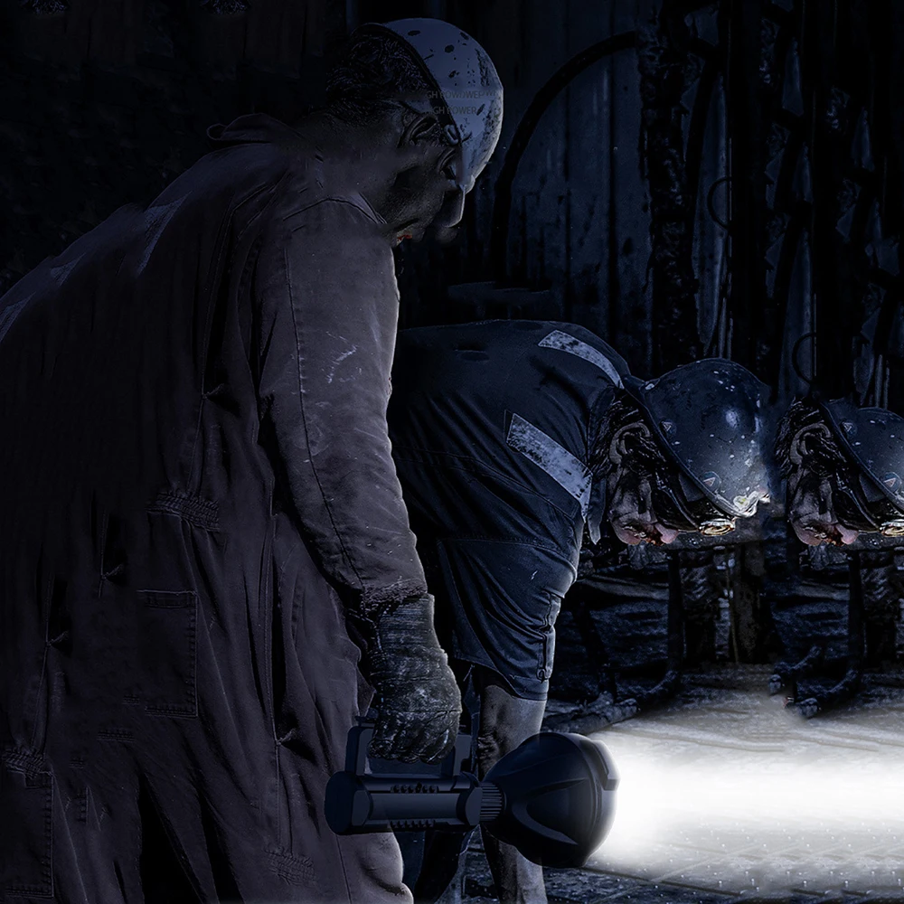 

Super Bright LED Spotlight Flashlight searchlight work light USB Rechargeable Tactical Torch Waterproof Camping Fishing Lamp