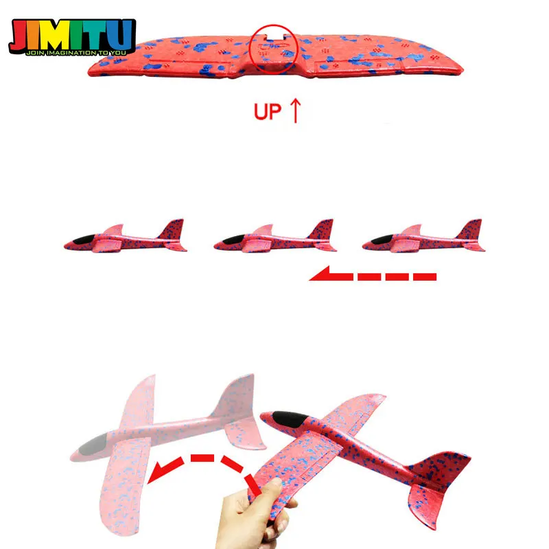 1 шт. пенопласт EVA ручной бросок самолет 35 см Открытый Запуск планер модель
