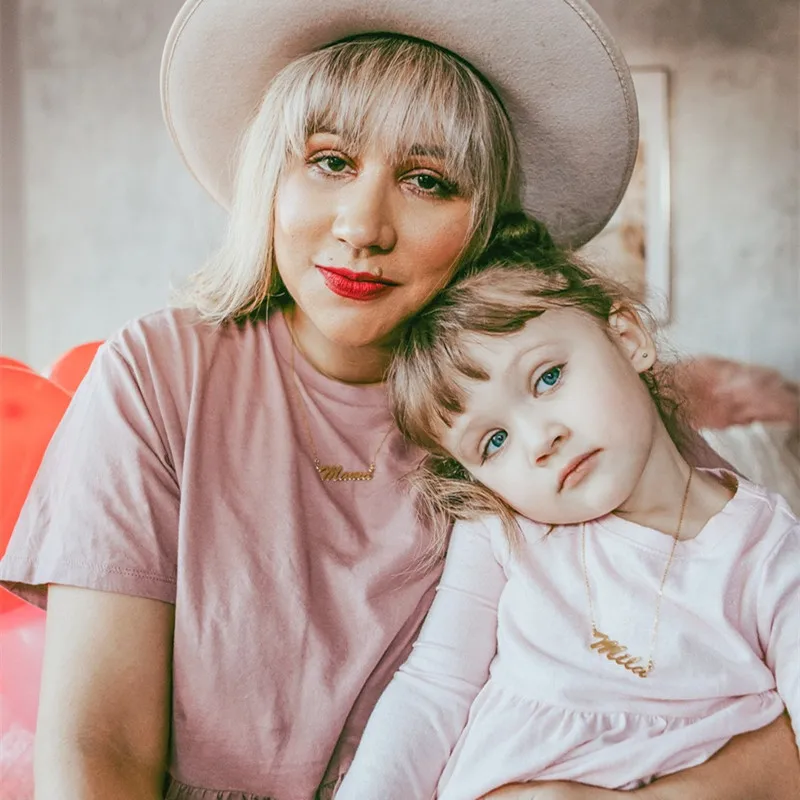 

Ожерелье с именем на заказ для женщин, ожерелье с именной табличкой на заказ для мамы, подарок на день рождения, чокер на день матери, памятны...