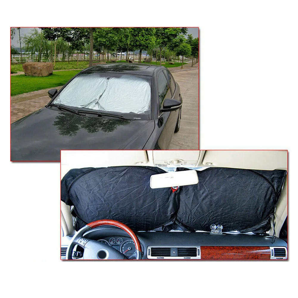 Foldable Car Windshield SunShade 150*70cm UV Protection Universal Sun Shade Visor For Car Front Windshiled Car Accessories images - 6