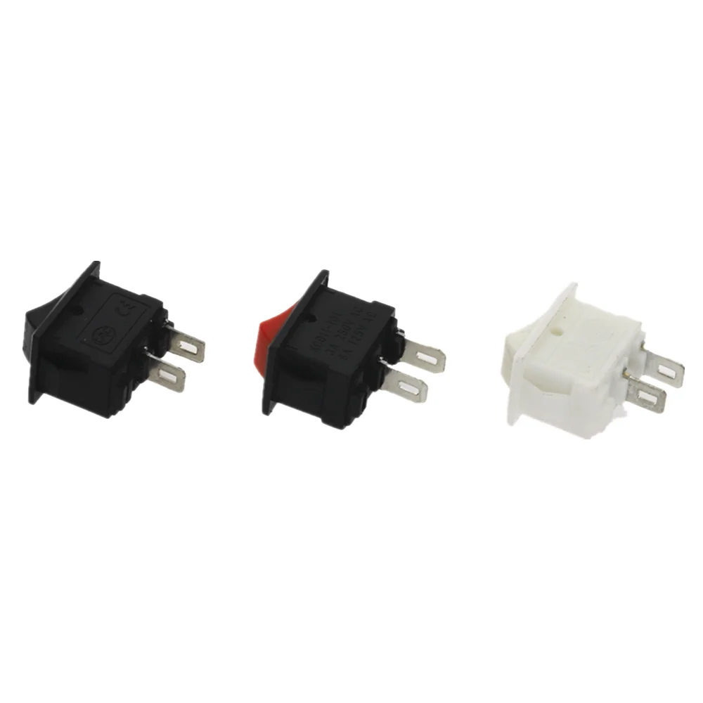 

Кнопочный переключатель 10x15 мм SPST 2Pin 3A 250V KCD11, 10 шт., кнопочный переключатель 10 мм * 15 мм, черный, красный и белый
