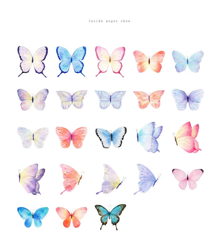 46 шт./упак. Kawaii Cute Butterfly мини наклейки альбом дневник в стиле Скрапбукинг Label