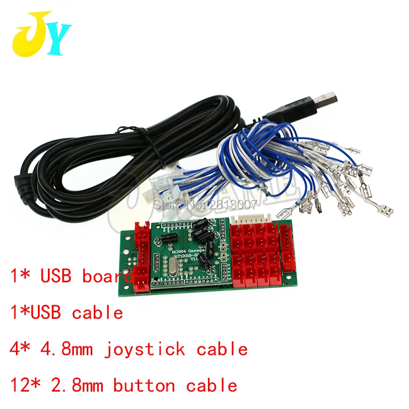 Цвет: желтый ПК/XBOX360 USB контроллер доска аркадный энкодер Нулевая задержка USB для аркадного джойстика psuh кнопочный контроллер один плеер JAMMA MAME - Цвет: Цвет: желтый