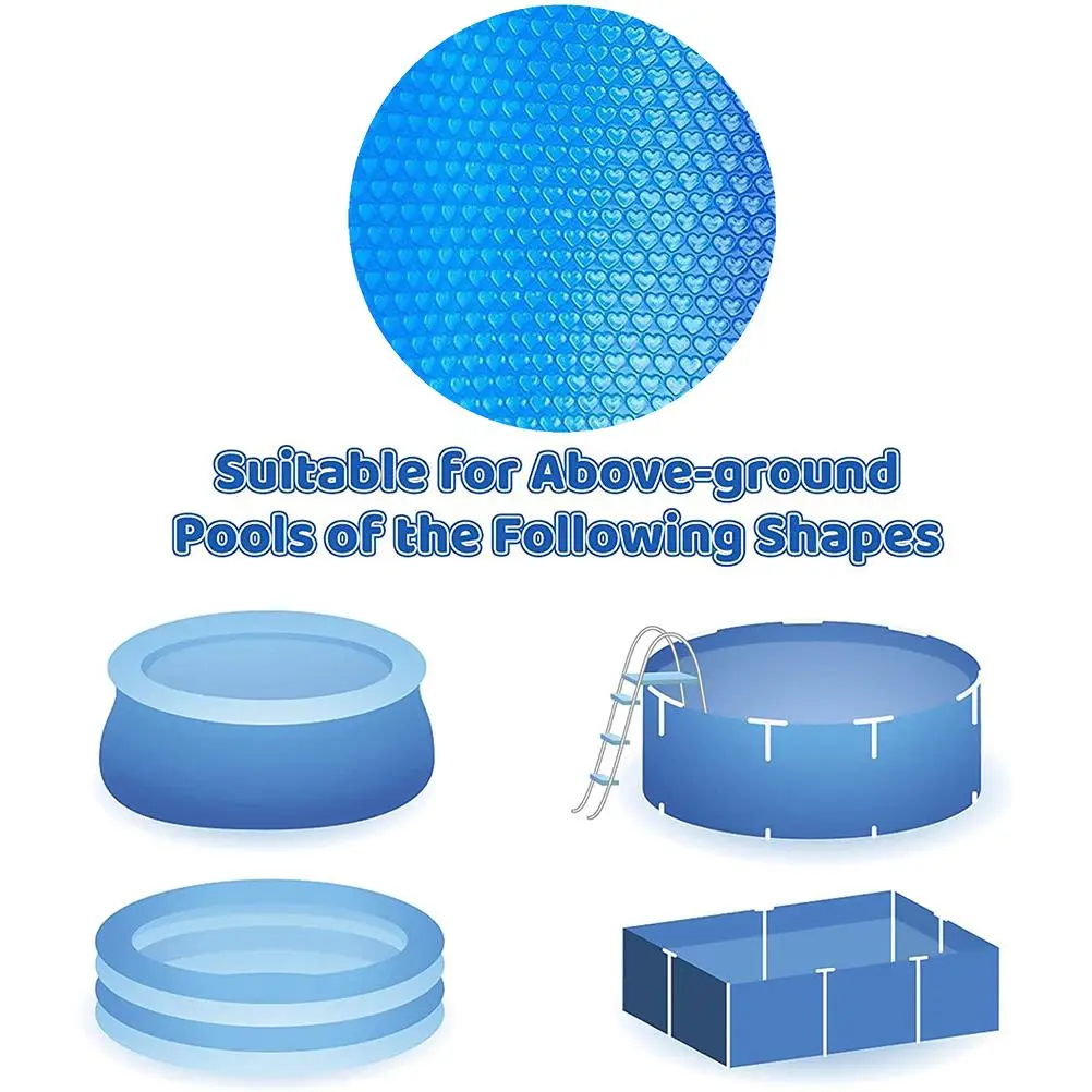 Чехол для бассейна с пузырьковой пленкой 6/8 футов прочный водонепроницаемый