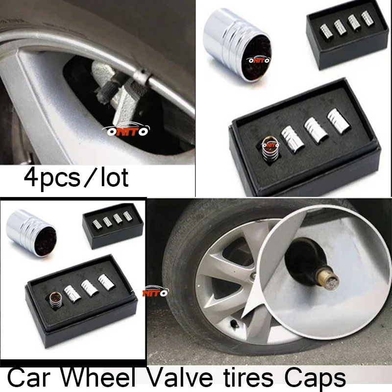 

4pcs/set Car Tire Valve Caps Auto Wheel Valve Stem Caps tires For Accessories for all car logo