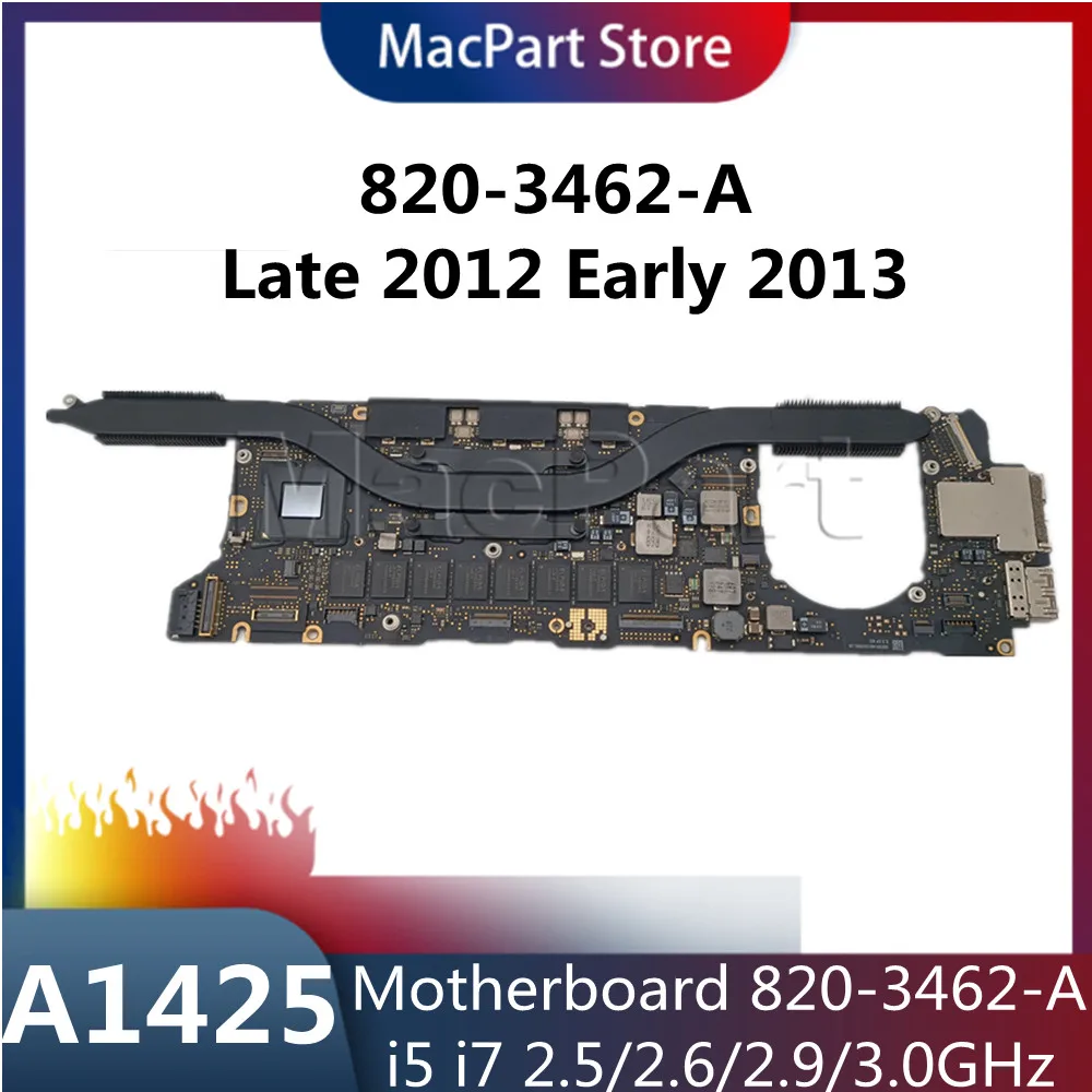 Материнская плата 820-3462-A для Macbook Pro Retina 13 &quotA1425 2012 early2013 CPU i5 i7 2 5/2 6/2 9/3 0 ГГц 8 Гб MD212