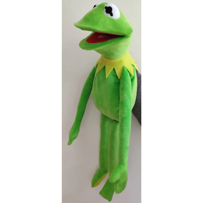 Кукла лягушка Kermit Улица Сезам плюшевая игрушка большая ручная кукла 60/40/16 см