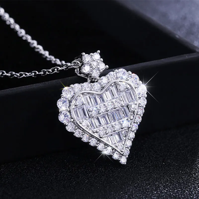 Ожерелье HUAMI с подвеской в виде лестницы боковым сердцем цепочка из цельного