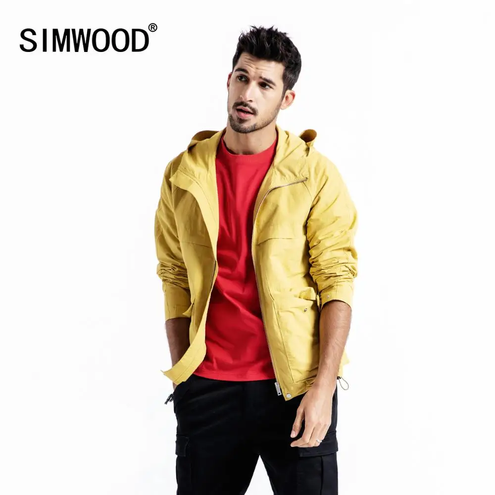 МУжская куртка с капюшоном SIMWOOD повседневная короткая большого размера модель