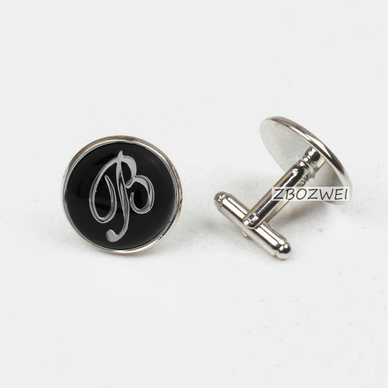 ZBOZWEI 2018 Новинка черные запонки с круглым вырезом и буквой D мужские для свадебной